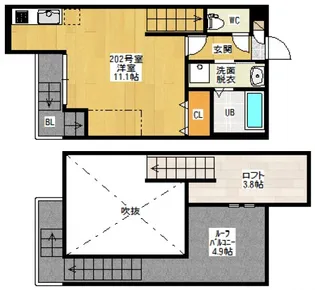 MAISONETIC祇園の間取り
