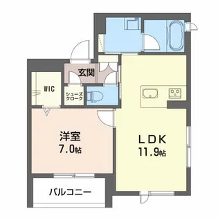 モントレゾール【2階】の間取り