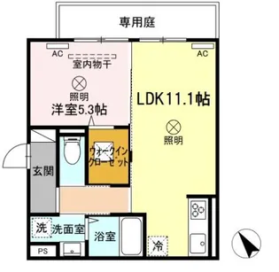 リベラ3【1階】の間取り