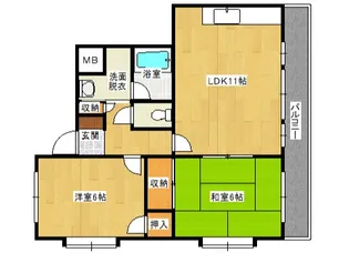 森田ビルNo.3【302号室】の間取り
