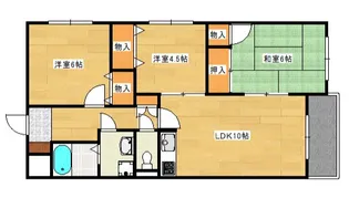 エイト庚午北【3階】の間取り