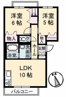 グランメール21【2階】の間取り