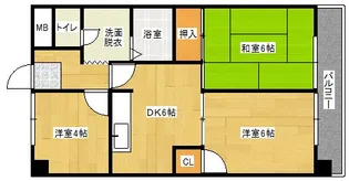 第2田寅ビル【3階】の間取り