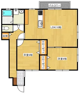 ALBA川内【1階】の間取り