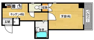 センチュリー皆実の間取り