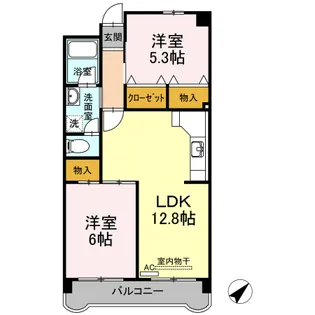 平田マンション【2階】の間取り