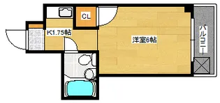 柴崎皆実町ビル【408号室】の間取り
