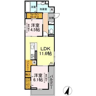 エントピア東雲の間取り
