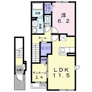 ドエルFTKV番館の間取り