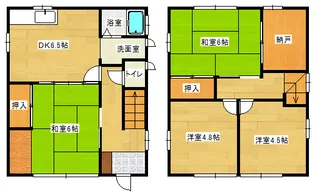広島県広島市安佐南区毘沙門台2丁目【一戸建】の間取り