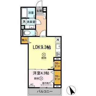 メゾンYZ【1階】の間取り
