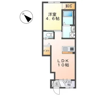 エスペランス【1階】の間取り