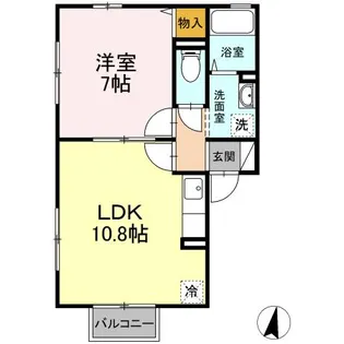 プリメーラいそあい2【2階】の間取り