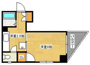 長森ビル【404号室】の間取り