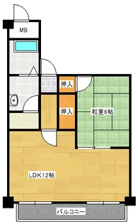 カオルハイム【7階】の間取り