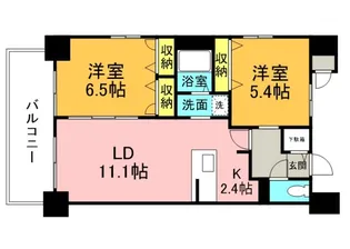 メイクス京橋川の間取り