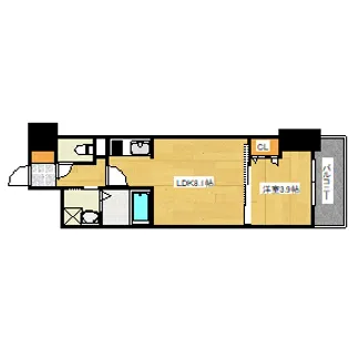 メイクス京橋川の間取り