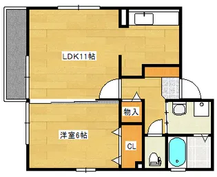 ディアコート草津【2階】の間取り