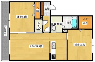コンチェルト安東【3階】の間取り