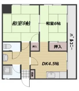 立山ビル【203号室】の間取り