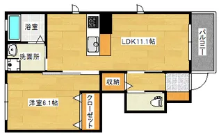 ヴァンベール東雲【1階】の間取り