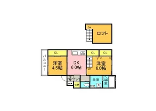 Aコーポの間取り