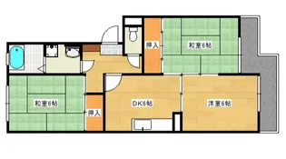 コーポ仁井田ビル【4階】の間取り