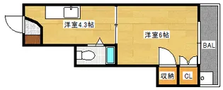 柳川ビル【2階】の間取り