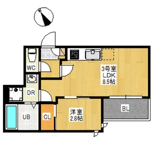 REGALEST舟入本町SKの間取り