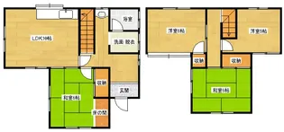 広島県広島市安佐南区緑井4丁目【一戸建】の間取り