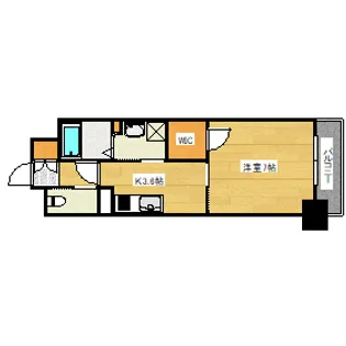 ラルジュ皆実の間取り