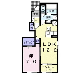 ベルコートAの間取り
