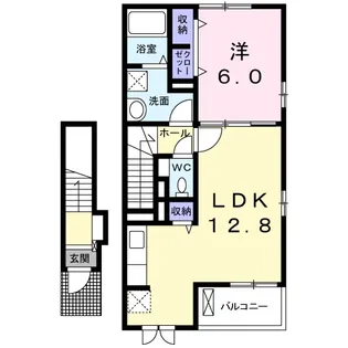 クラールサクラ【2階】の間取り