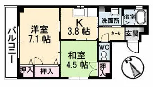 クレール鶴見の間取り