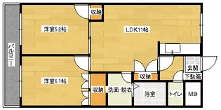 ハイムエスポワールFの間取り
