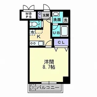 パストラーレ羽衣【5階】の間取り