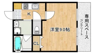 ラローザ2【1階】の間取り