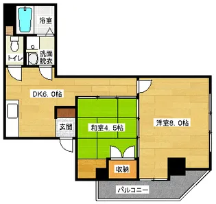 西興ビル【2-B号室】の間取り