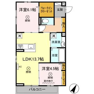 メゾンボヌール大町の間取り