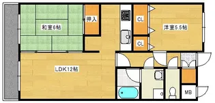 SS八木ハイツの間取り