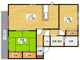 リバティハイムの間取り