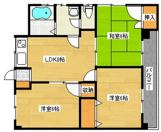 エルドラード長束【3階】の間取り