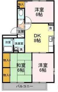 セジュール藤井【3階】の間取り