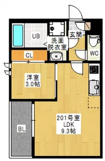 REGALEST宇品御幸【2階】の間取り