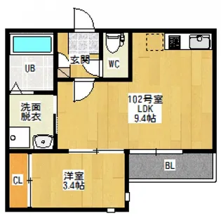 Grandtic中筋の間取り