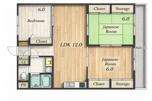 エソール西本の間取り
