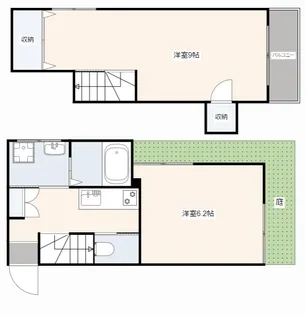 リベアード西十日市の間取り