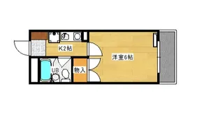 庚午パールマンション【3階】の間取り