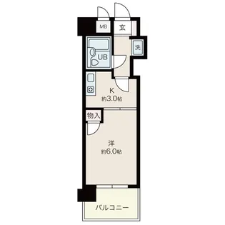 ダイアパレス舟入幸町【3階】の間取り