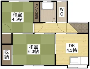 山本アパート【2階】の間取り